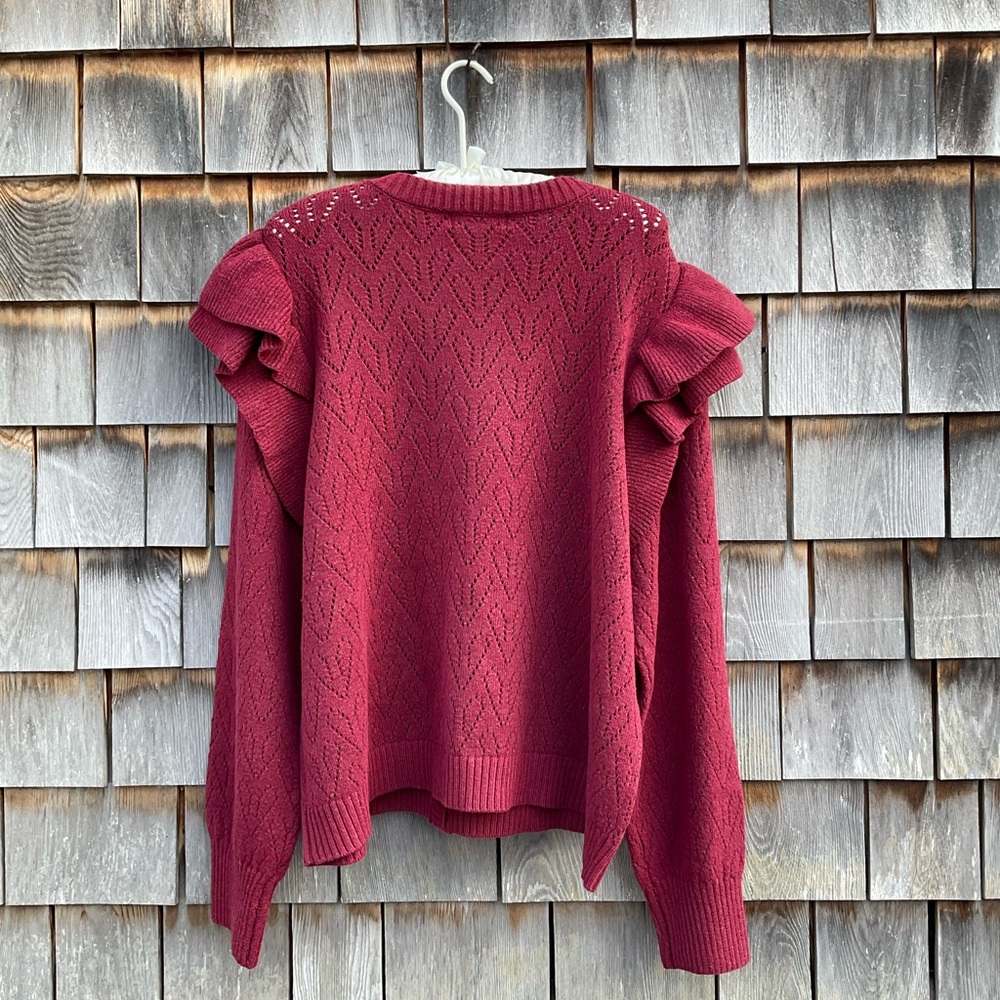 Bagatelle Collection Ruffled Cardigan - Picture 2 of 7